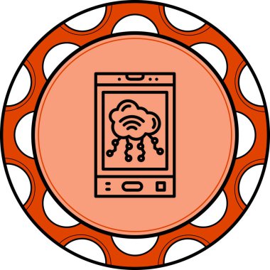 Mobil Bulut Dengeli Profesyonel Markalaşma Grafik Sembolü