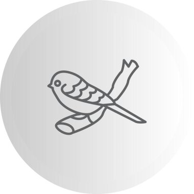 Long tailed Tit icon vector illustration design