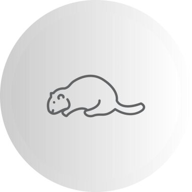 Kunduz simgesi vektör çizimi tasarımı