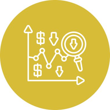 Risk simgesi vektör illüstrasyon tasarımı