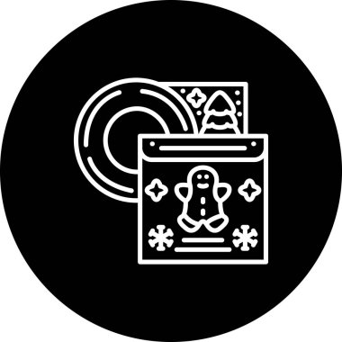 Müzik Albümü Web simgesi vektör çizimi