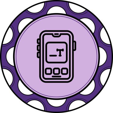 akıllı telefon simgesi, vektör illüstrasyonu basit tasarım