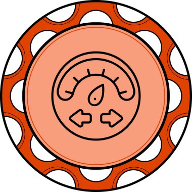 İvme web simgesi, modern vektör illüstrasyonu