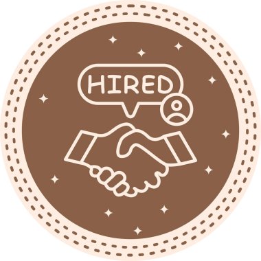 Çalışan İşe Alınan Tokalaşma Simgesi, Basit Görüntü