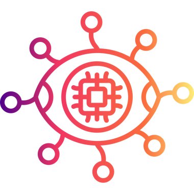 Göz Yüksek Çözünürlüklü Düz Tasarım Sembolü