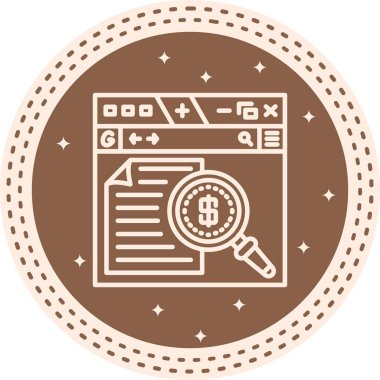 arama web simgesi vektör illüstrasyonu