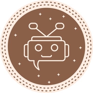 Sohbet Simgesi vektör çizimi tasarımı