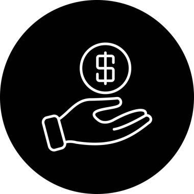 Para web sitesi vektör illüstrasyonunu ver