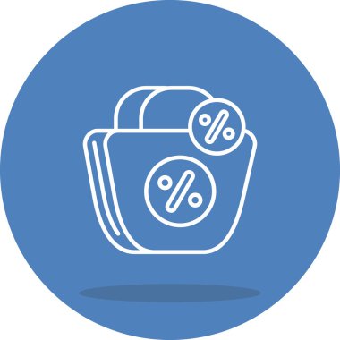 İndirimli web simgesi vektör illüstrasyonu