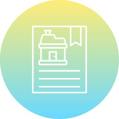 Sertifika Satırı Simgesi, Beyaz Arkaplanda Basit Resimler 