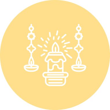 mum ağ ikonu vektör illüstrasyonu