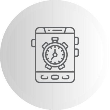 akıllı telefon simgesi, vektör illüstrasyonu basit tasarım