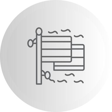 Almanya 'nın iki bayrağı, vektör simgesi