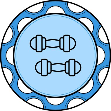 Spor Salonu Çağdaş Düz Vektör Özelliği