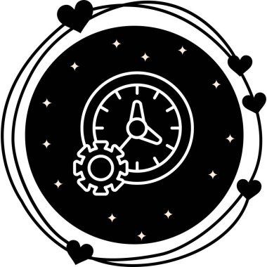 Zaman Yönetimi Gelişmiş İşlevsel Web Arayüzü Sembolü