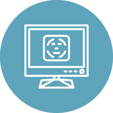 Tv Face Kimlikli Modern Dengeli Markalaşma Vektörü Sembolü