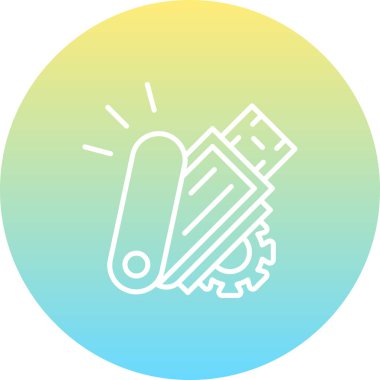 USB Zarif Modern Yaratıcı Sanat Simgesi