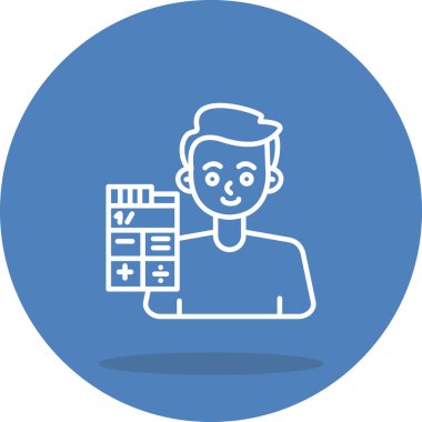 Muhasebeci Seçkin Markalaştırma Vektör Varlığı