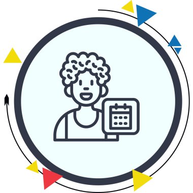 Kullanıcı Takvimi Modern Soyut Yaratıcı Tasarım Varlığı