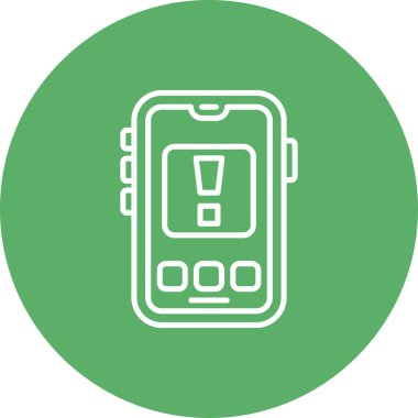 Uyarı Ağ ikonu vektör illüstrasyonu