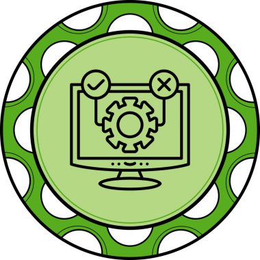 Premium Minimal Düz Vektör İllüstrasyonu Yazılım Testi