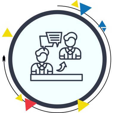 İletişim web simgesi vektör illüstrasyonu