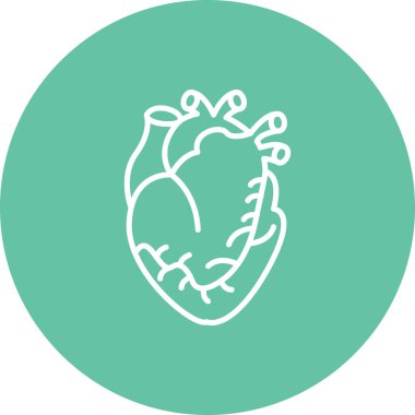 kalp web simgesi vektör illüstrasyonu