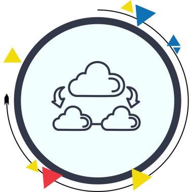 Bulut Ağı Belirgin Temiz Damgalama Grafik ŞekliName