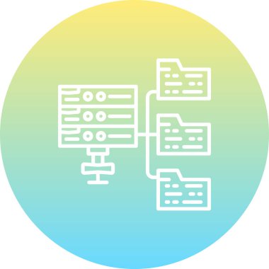 Sunucu Sınıflandırması Asgari Yüksek Kalite Grafik Sembolü