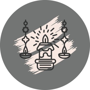 mum ağ ikonu vektör illüstrasyonu