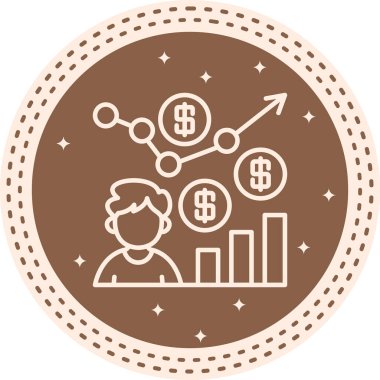 Gelişim web simgesi, basit vektör tasarımı