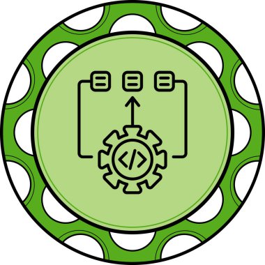 Algoritma modern simgesinin vektör çizimi