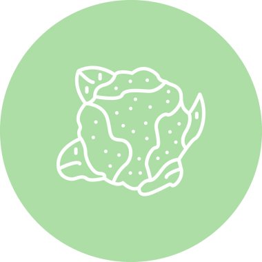 organik gıda. Karnabahar simgesi aşçılık uygulamaları için uygundur.