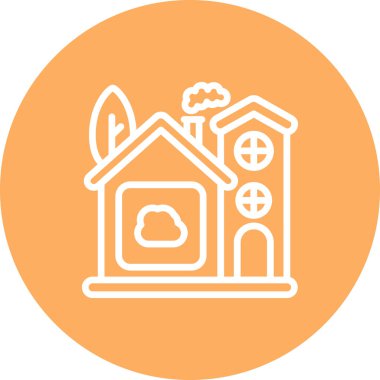 Ev Bulutu Üst Düzey Temiz Dijital Sanat Düzeni