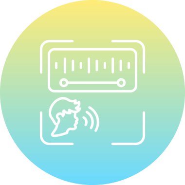 Ses Tanıma Ağı vektör çizimi