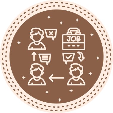 İş İşe Alma Belirsiz Asgari Markalaştırma Vektör Varlığı