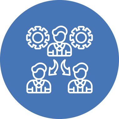 takım web simgesi vektör illüstrasyonu