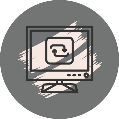 Web simgesi vektör illüstrasyonunu tekrarla