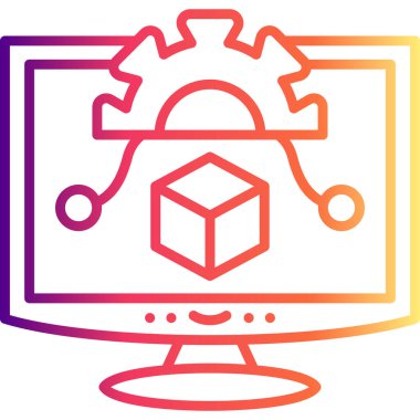 Algoritma modern simgesinin vektör çizimi