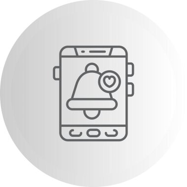 Anımsatıcı modern simgesinin vektör illüstrasyonu