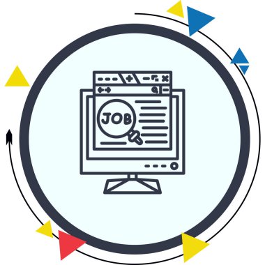 Lcd Biçimli Markalaştırma Vektörü Özelliğinde Çevrimiçi İş Araması