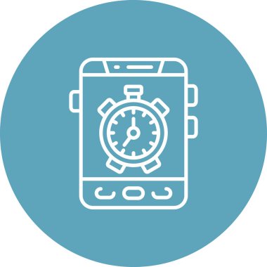 akıllı telefon simgesi, vektör illüstrasyonu basit tasarım