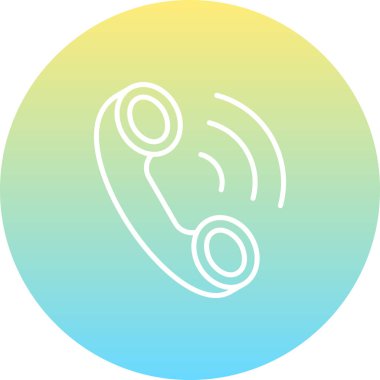 telefon arama simgesi, vektör illüstrasyonu basit tasarım