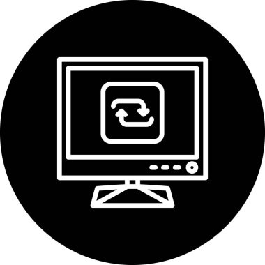 Web simgesi vektör illüstrasyonunu tekrarla