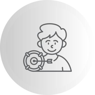 Pazarlama simgesi vektör illüstrasyon tasarımı