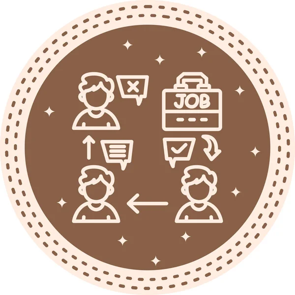 İş İşe Alma Belirsiz Asgari Markalaştırma Vektör Varlığı