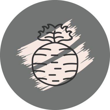Kereviz Kökü web simgesi vektör çizimi