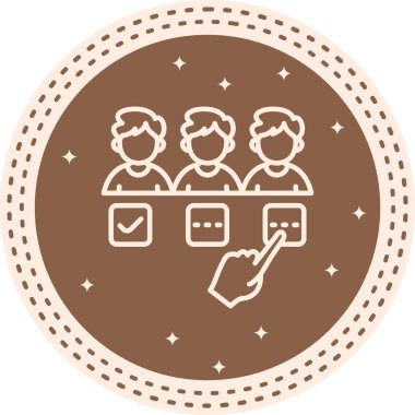 İşe alım web simgesi vektör illüstrasyonuName