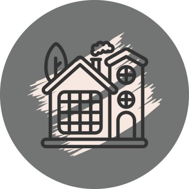 Ev simgesi, vektör illüstrasyonu basit tasarım