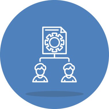 Proje web simgesi vektör illüstrasyonu